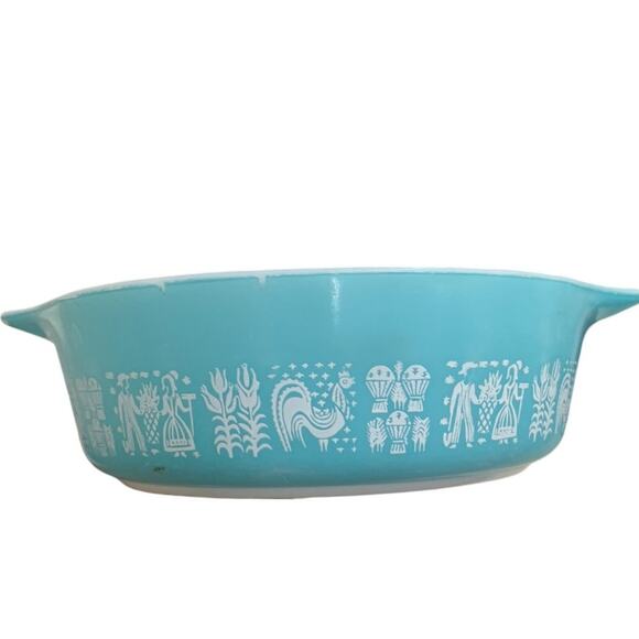 Pyrex Blue and White Cookware Casserole Dish - Picture 3 of 8